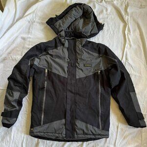 CAT Caterpillar Triton Heavy Insulated Waterproof Work Jacket XL Black Gray